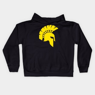 Warrior Helmet Yellow Kids Hoodie